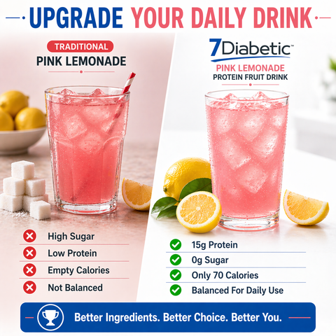 7Diabetic - Pink Lemonade Fruit Drink
