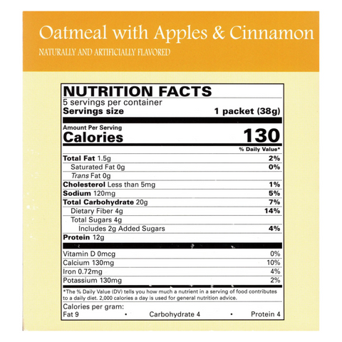 DPTG Apple Cinnamon Oatmeal Box