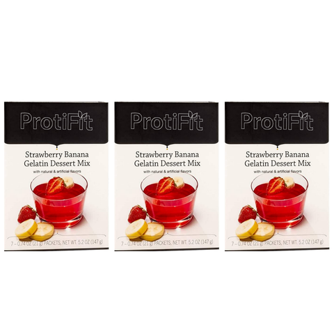 Proti Fit Strawberry Banana Gelatin Dessert Mix