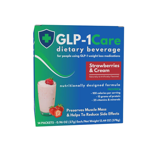 GLP-1Care Strawberries & Cream Smoothie