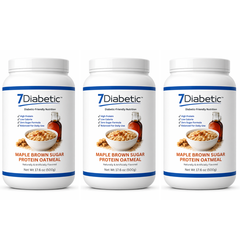 7Diabetic - Maple Brown Sugar Protein Oatmeal Jar