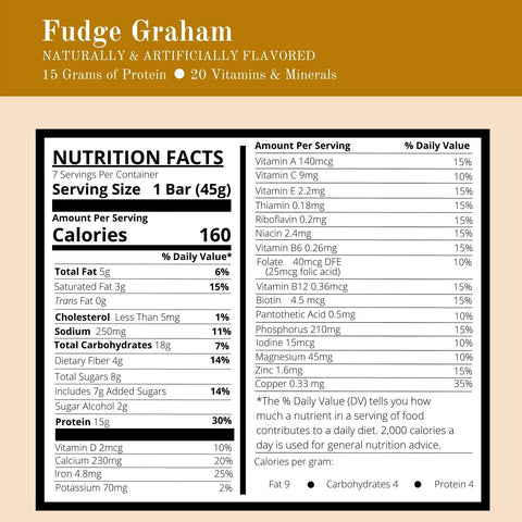 DPTG Crisp and Crunch Fudge Graham Bar