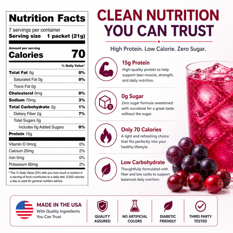 7Diabetic - Cranberry Grape Fruit Drink