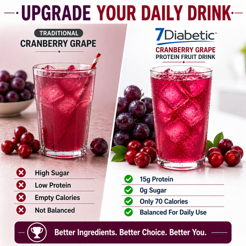 7Diabetic - Cranberry Grape Fruit Drink