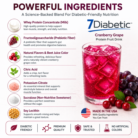 7Diabetic - Cranberry Grape Fruit Drink