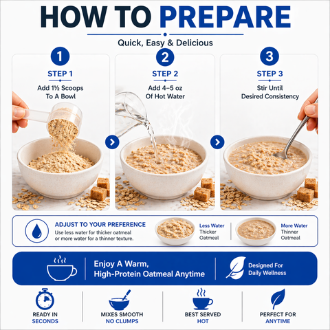 7Diabetic - Maple Brown Sugar Protein Oatmeal Jar