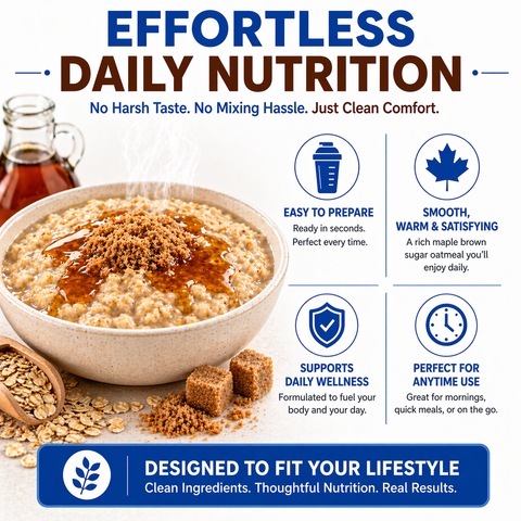 7Diabetic - Maple Brown Sugar Protein Oatmeal Jar