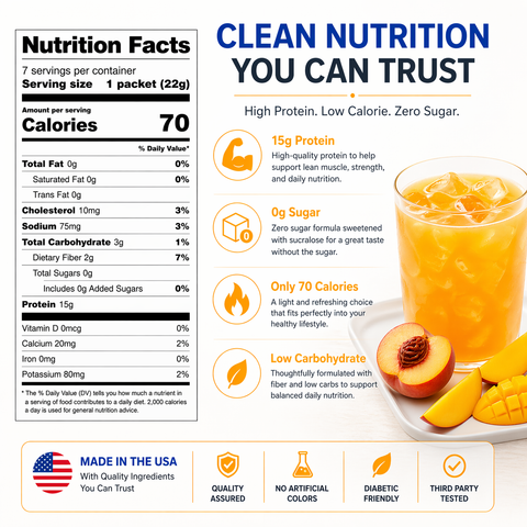 7Diabetic - Peach Mango Fruit Drink