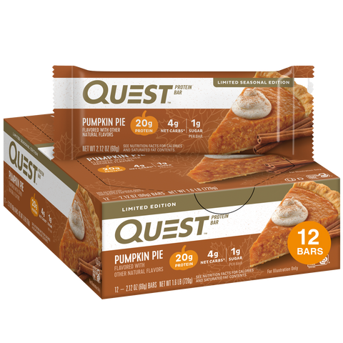Quest Pumpkin Pie Protein Bar - 1 Box